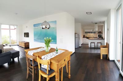 Bodentiefe Fenster im Ferienhaus Exclusiv in Bullay Mosel